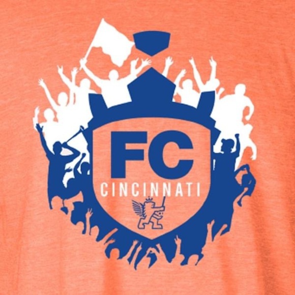 FC Cincinnati Soccer Crew Cotton T-Shirt - Picture 2 of 12